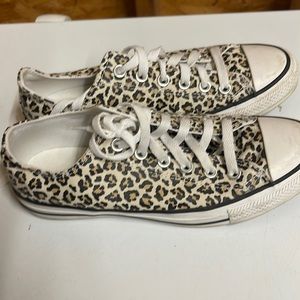 Cheetah Print Converse